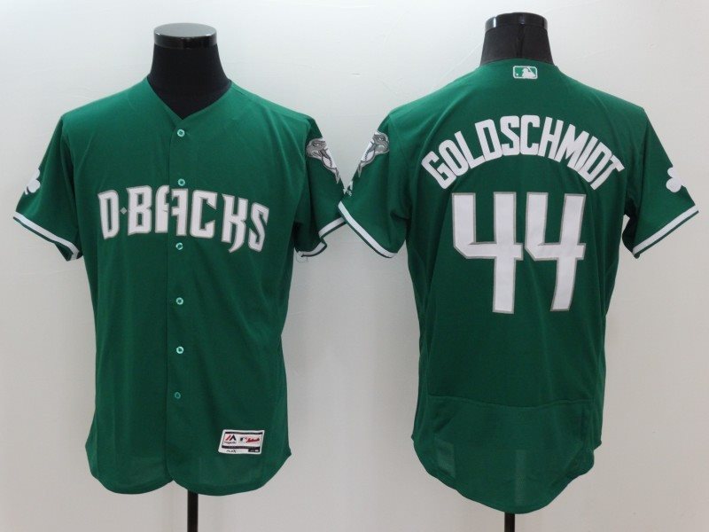 MLB Diamondbacks 44 Paul Goldschmidt Green Celtic Flexbase Men Jersey