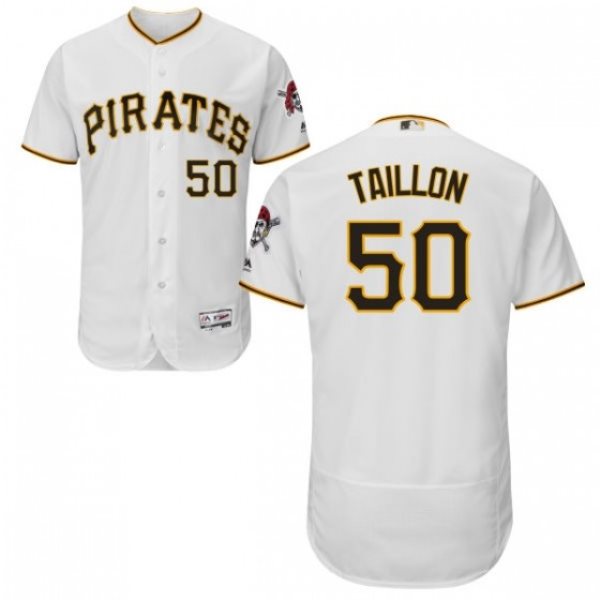MLB Pirates 50 Jameson Taillon White Flexbase Men Jersey
