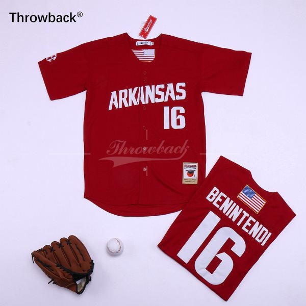 MLB Red Sox 16 Andrew Benintend Red Retro Throwback Men Jersey