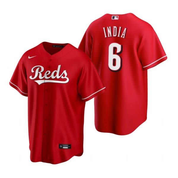 MLB Reds 6 Jonathan India Red Nike New Cool Base Men Jersey