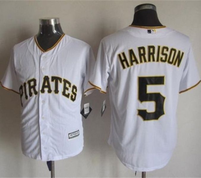 MLB Pirates 5 Josh Harrison White New Cool Base Men Jersey