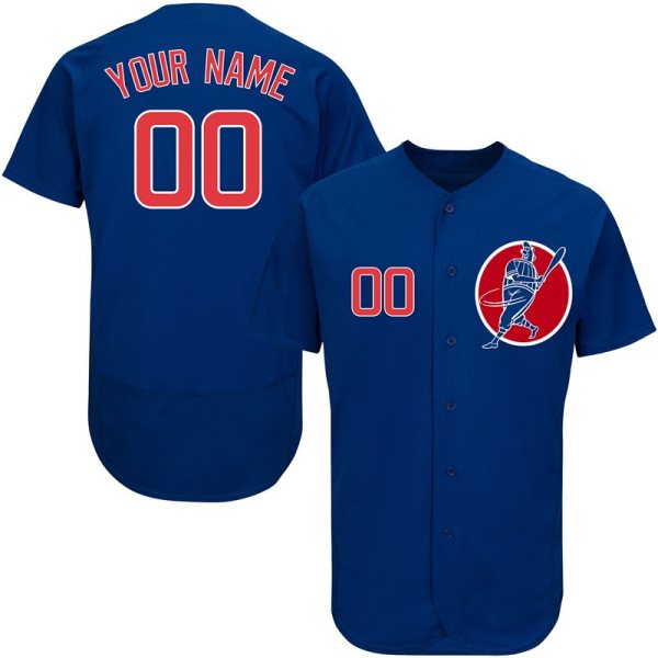 MLB Cubs Blue Flexbase New Design Customized Men Jersey