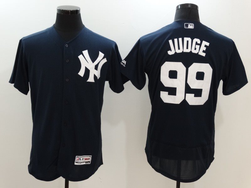 MLB Yankees 99 Aaron Judge Navy Blue Flexbase Men Jersey
