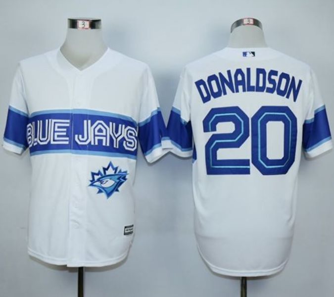 MLB Blue Jays 20 Josh Donaldson White Exclusive New Cool Base Men Jersey