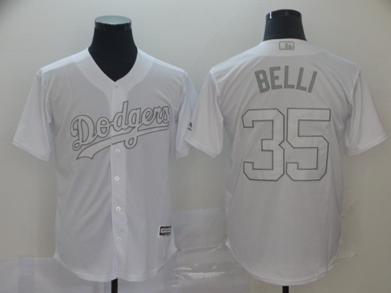 MLB Dodgers 35 Cody Bellinger Belli White 2019 Players Weekend Player Men Jersey