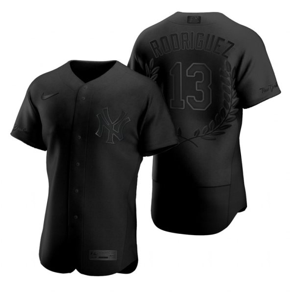 MLB Yankees 13 Alex Rodriguez Black Nike Flexbase Men Jersey