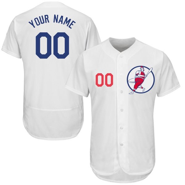 MLB Dodgers White Flexbase New Design Customized Men Jersey