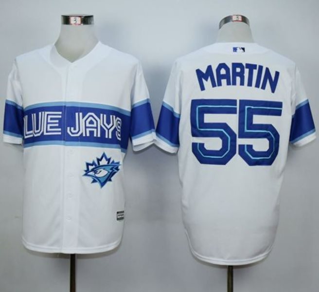 MLB Blue Jays 55 Russell Martin White Exclusive New Cool Base Men Jersey