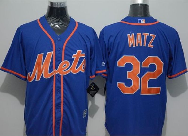 MLB Mets 32 Steven Matz Blue New Cool Base Alternate Home Men Jersey