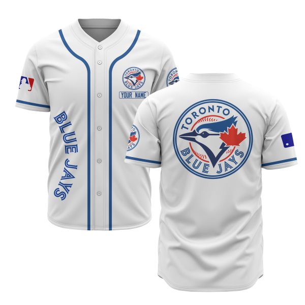 MLB Toronto Blue Jays White Baseball Customized Men Jersey