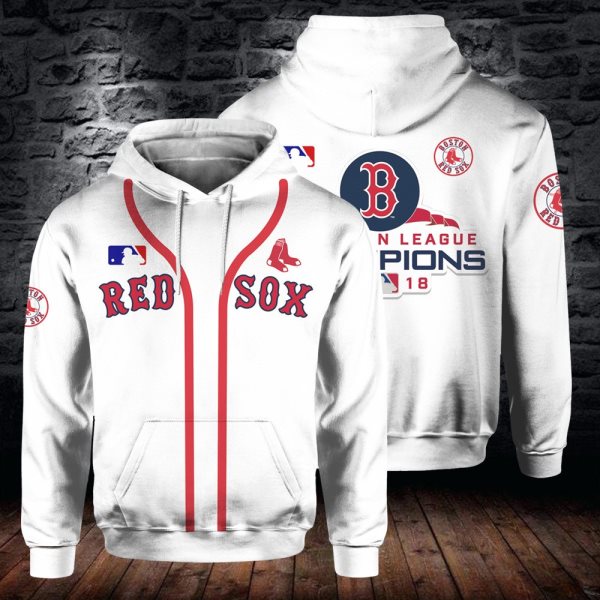 MLB Boston Red Sox 3D Printed Sport Pullover Hoodie Sweatshirt