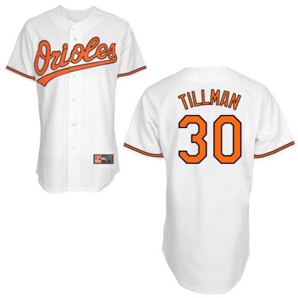 MLB Orioles 30 Chris Tillman White Men Jersey