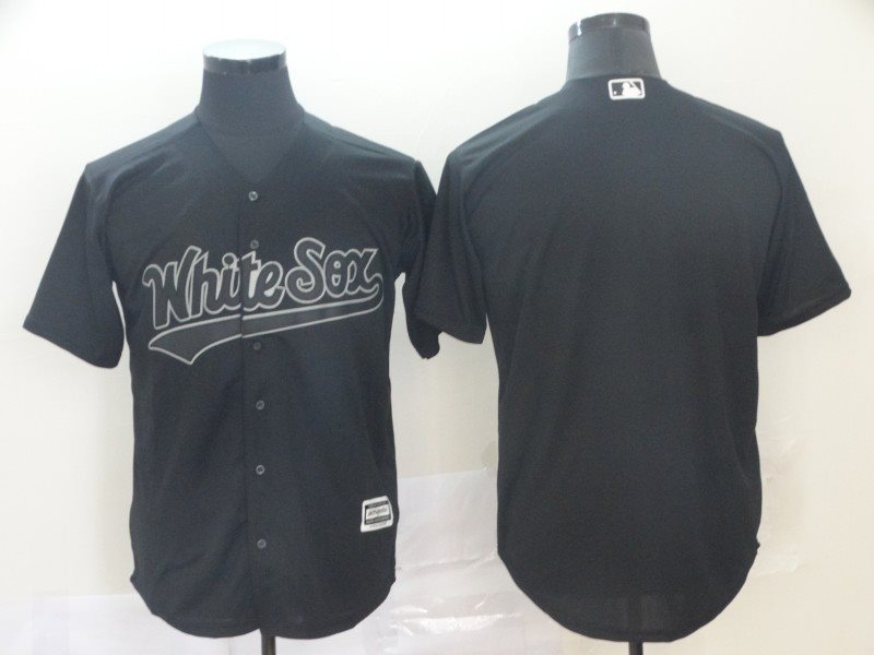 MLB White Sox Blank Black 2019 Players' Weekend Player Men Jersey