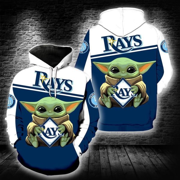 MLB Tampa Bay Rays Sports Pullover Hoodies