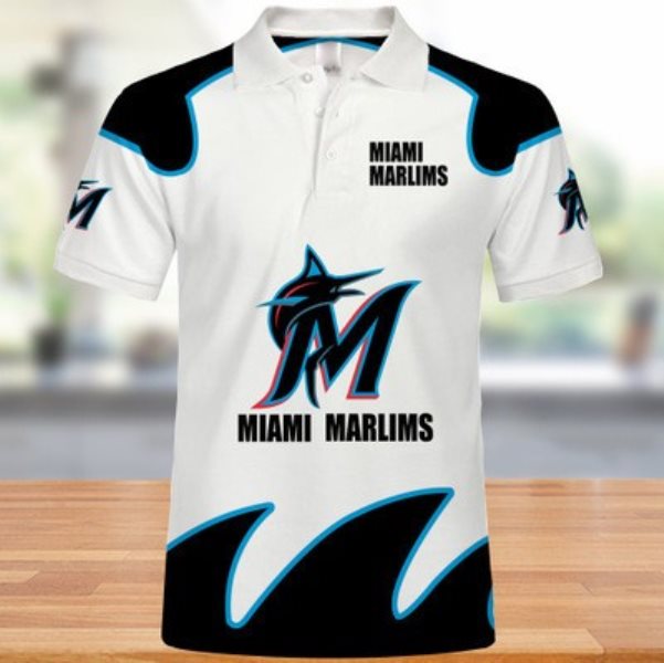 MLB Miami Marlins Polo Shirts