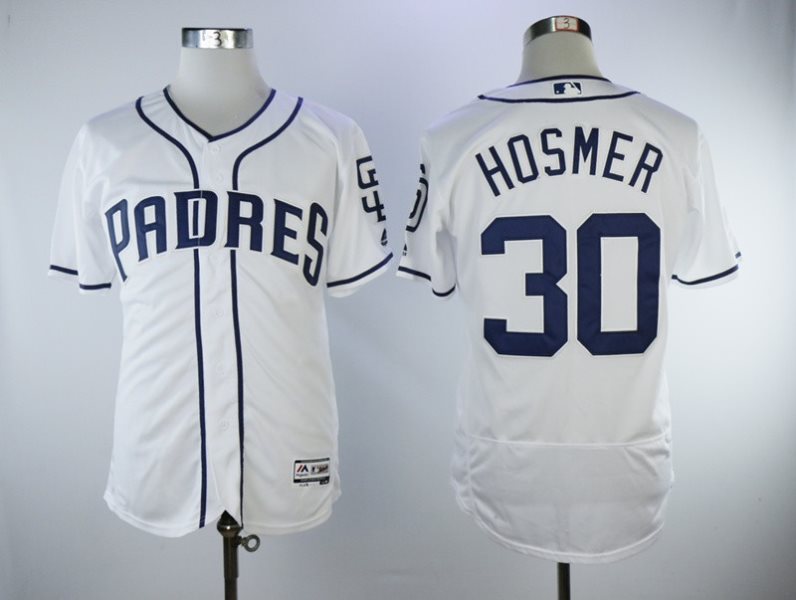 MLB Padres 30 Eric Hosmer White FlexBase Men Jersey