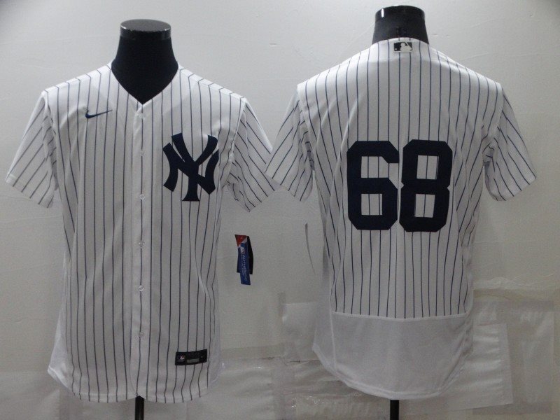 MLB Yankees 68 Dellin Betances White Nike Flexbase Men Jersey