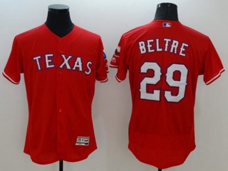 MLB Rangers 29 Adrian Beltre Red Flexbase Men Jersey