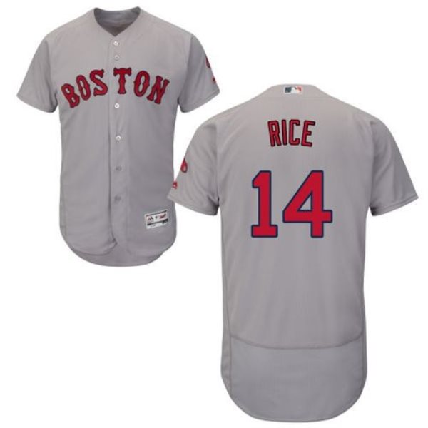 MLB Red Sox 14 Jim Rice Grey Flexbase Men Jersey