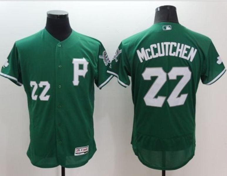MLB Pirates 22 Andrew McCutchen Green Celtic Flexbase Men Jersey