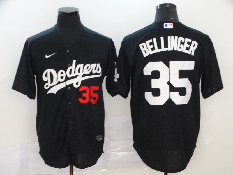 MLB Dodgers 35 Cody Bellinger Black 2020 Nike Flexbase Men Jersey
