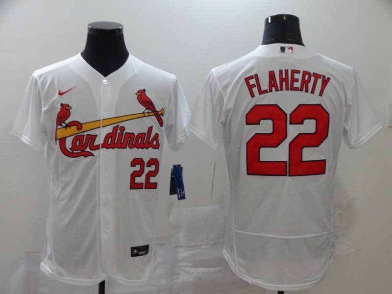MLB Cardinals 22 Jack Flaherty White 2020 Nike Flexbase Men Jersey