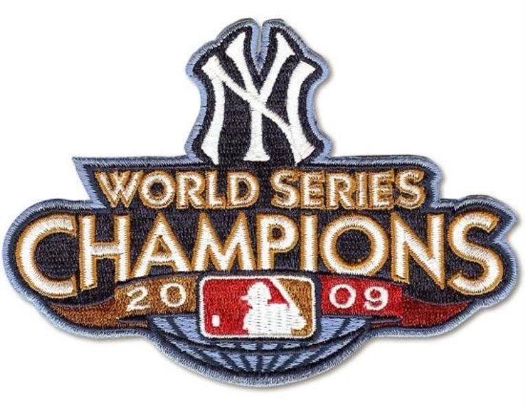 Stitched 2009 New York Yankees Baseball World Series Champions Jersey Patch
