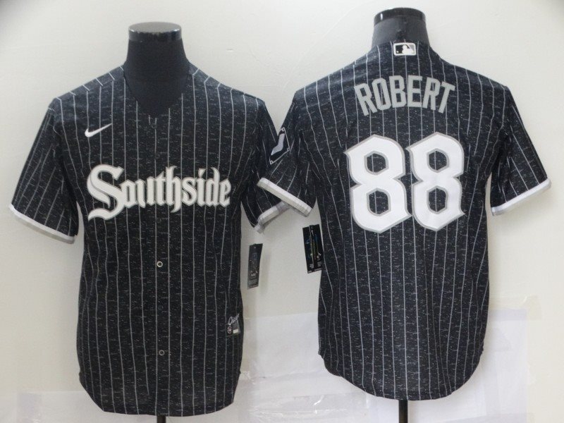 MLB White Sox 88 Luis Robert Southside 2021 New City Connect Cool Base Men Jersey