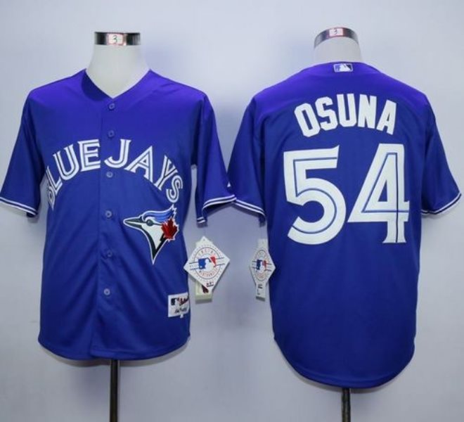 MLB Blue Jays 54 Roberto Osuna Blue Alternate Men Jersey