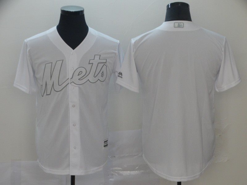 MLB Mets Blank White 2019 Players Weekend Player Men Jersey