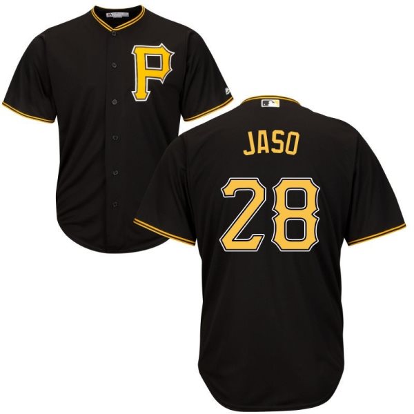 MLB Pirates 28 John Jaso Black Cool Base Men Jersey
