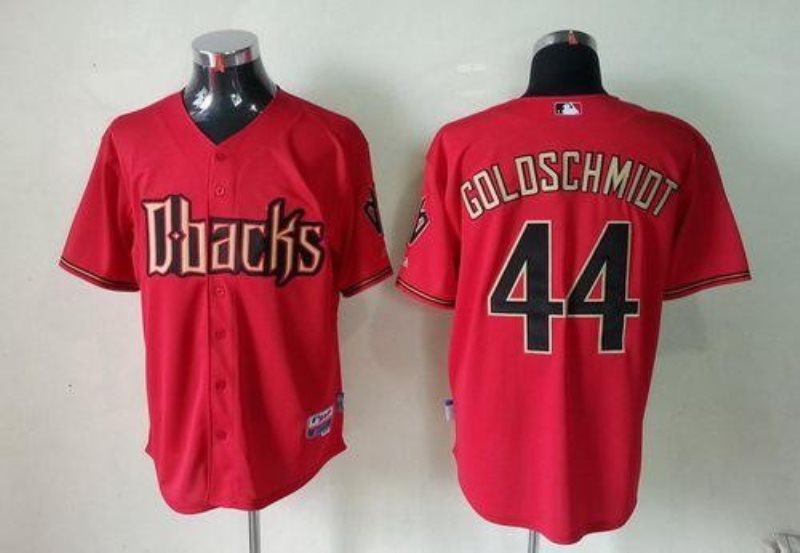 MLB Diamondbacks 44 Paul Goldschmidt Red Fashion Base Men Jersey