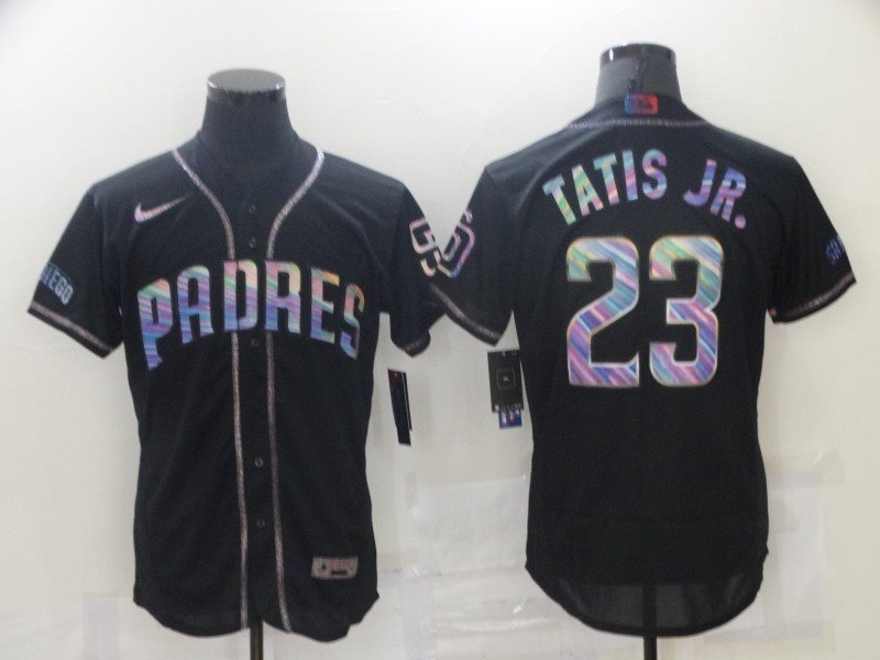 MLB Padres 23 Fernando Tatis Jr. Black Flexbase Men Jersey