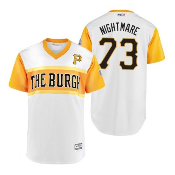 MLB Pittsburgh 73 Pirates Felipe Vazquez Nightmare 2019 Little League Classic Men Jersey
