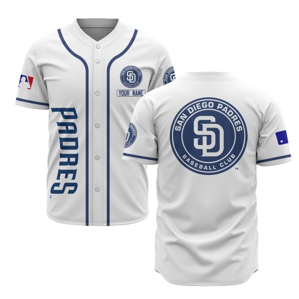 MLB San Diego Padres White Baseball Customized Men Jersey