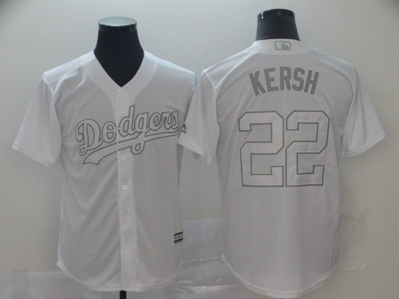 MLB Dodgers 22 Clayton Kershaw Kersh White 2019 Players Weekend Player Men Jersey