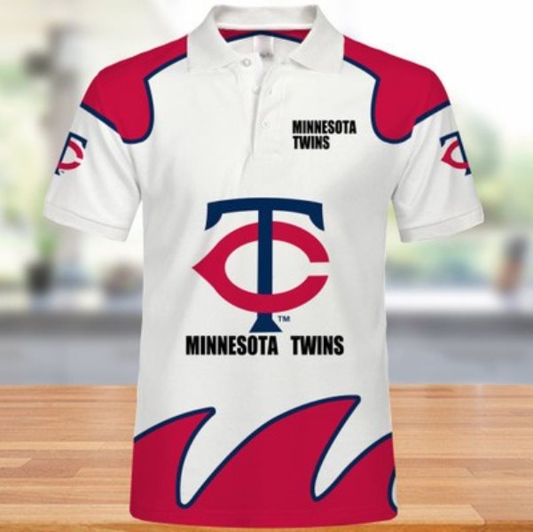 MLB Minnesota Twins Red Polo Shirts