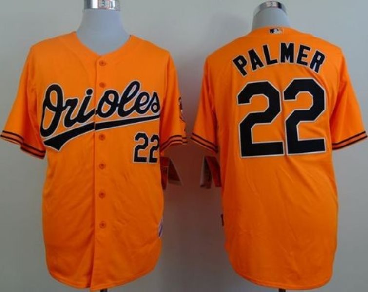 MLB Orioles 22 Jim Palmer Orange Cool Base Men Jersey