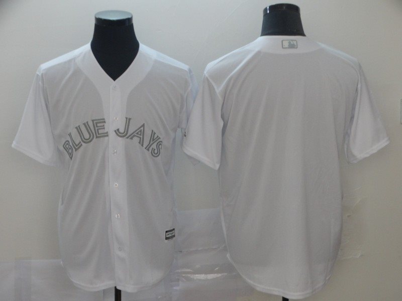 MLB Blue Jays Blank White 2019 Players Weekend Player Men Jersey