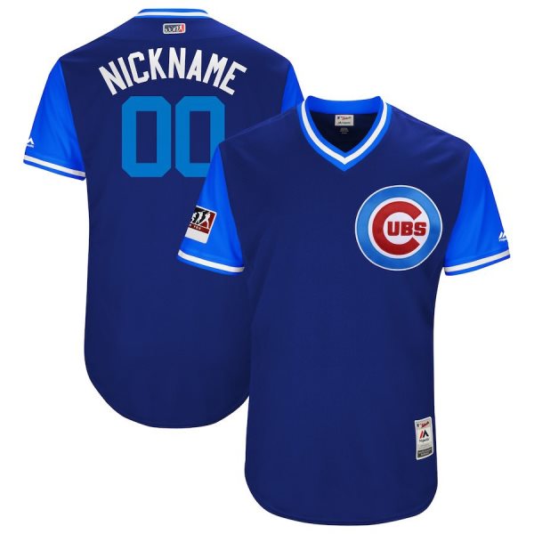 MLB Cubs Royal 2018 Players' Weekend Authentic Custom Men Jersey