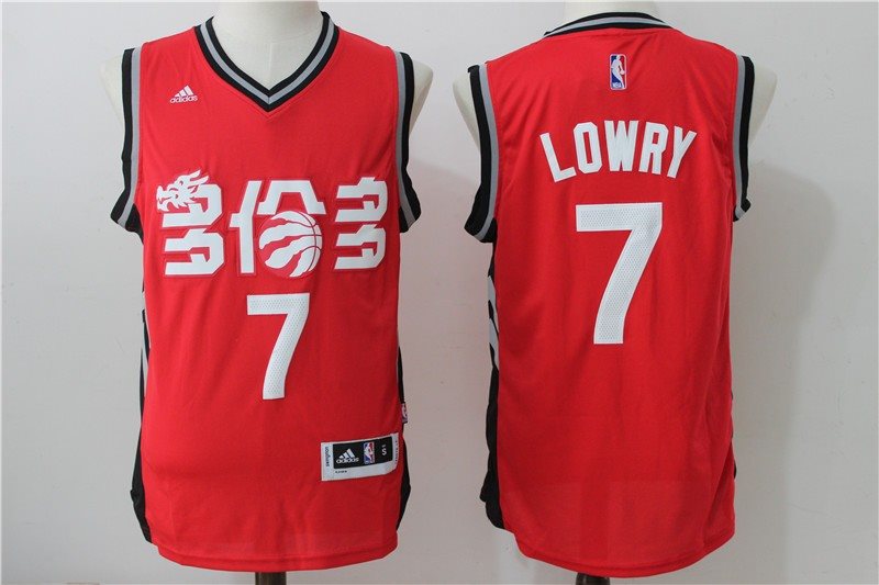 NBA Raptors 7 Kyle Lowry Red 2016-17 Chinese New Year Swingman Men Jersey