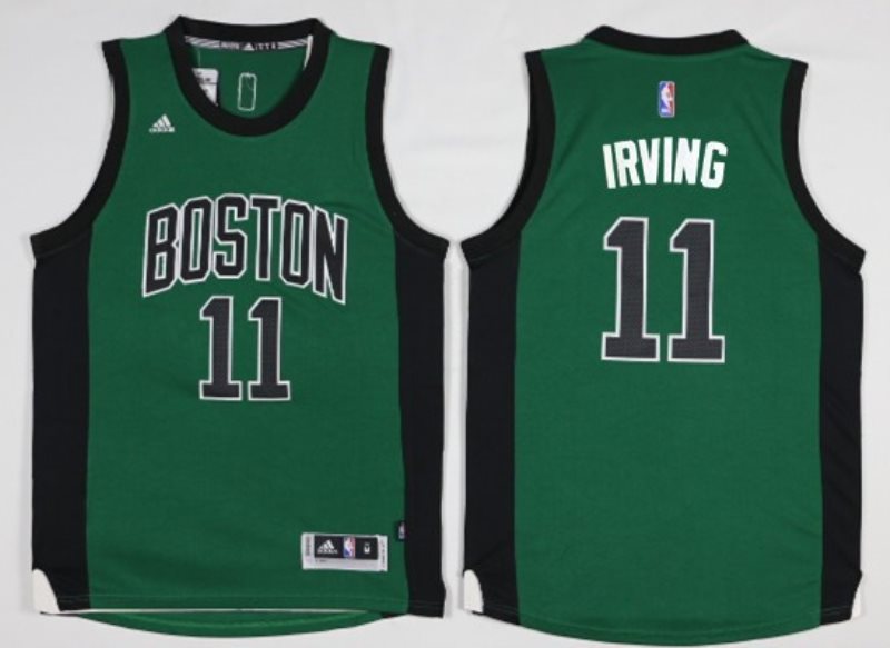NBA Celtics 11 Kyrie Irving Green Adidas Men Jersey