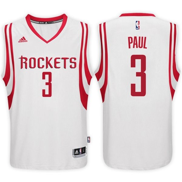 NBA Rockets 3 Chris Paul White New Swingman Men Jersey