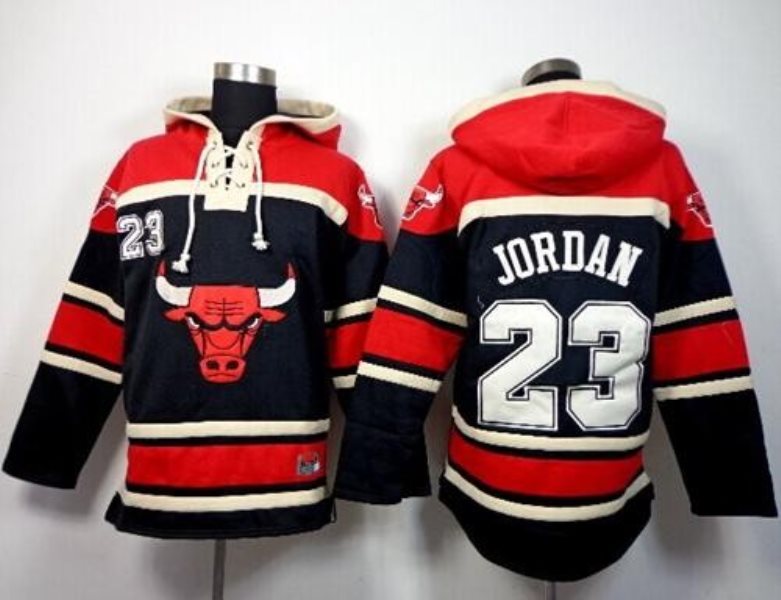 NBA Bulls 23 Michael Jordan Black Men Sweatshirt Hoodie