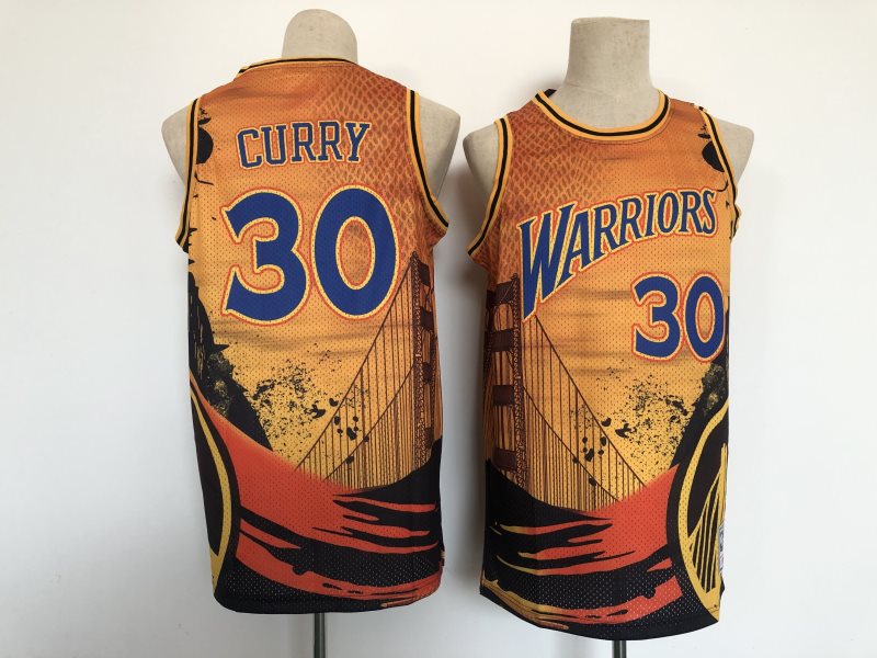 NBA Warriors 30 Stephen Curry San Francisco Men Jersey