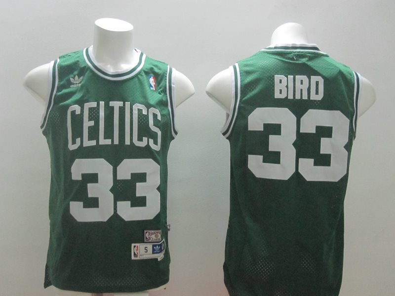 NBA Celtics 33 Larry Bird Green Men Jersey