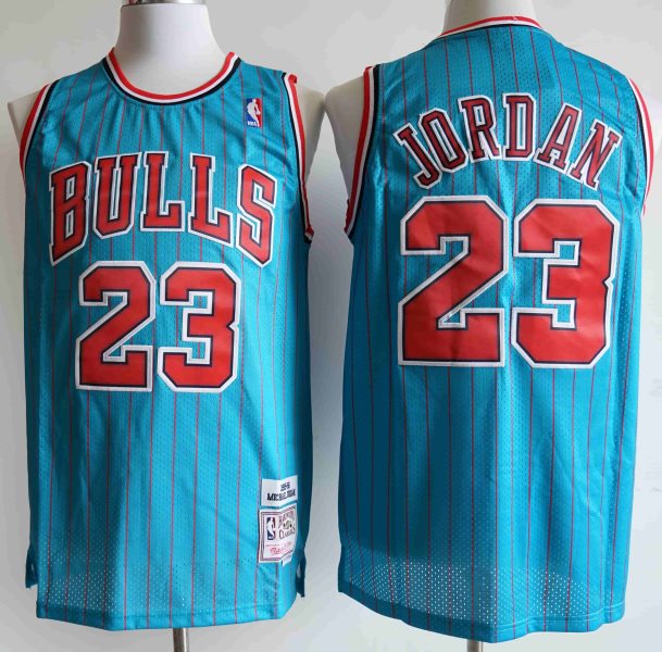 NBA Bulls 23 Michael Jordan Blue Men Jersey