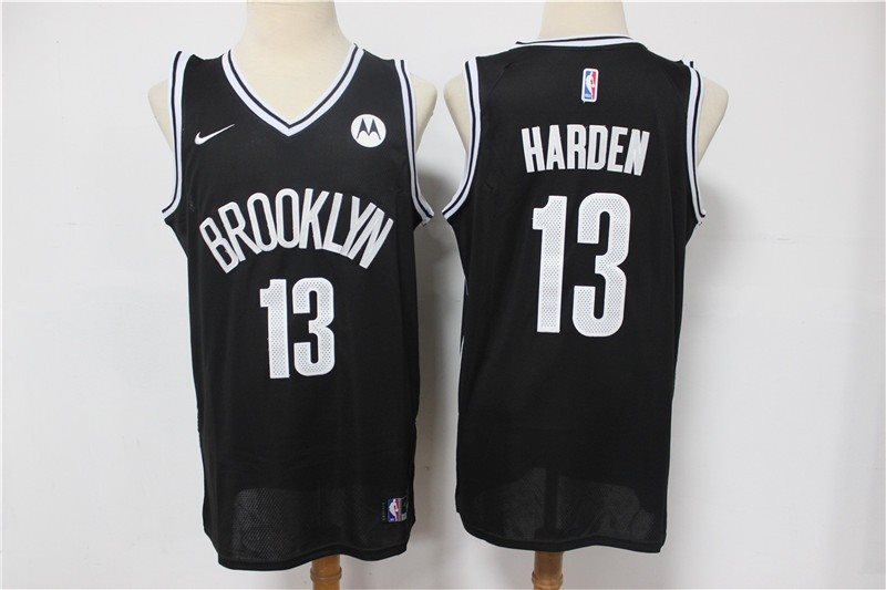 NBA Nets 13 James Harden 2021 Black Jordan New Men Jersey