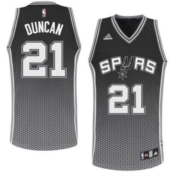 NBA Spurs 21 Tim Duncan Black Resonate Swingman Men Jersey