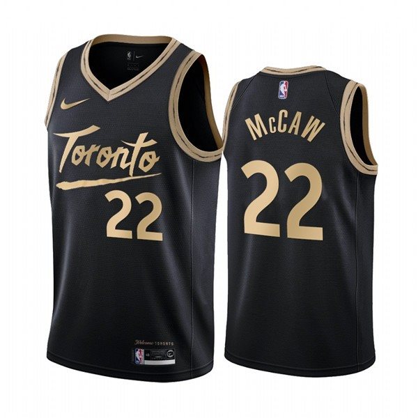 NBA Raptors 22 Patrick McCaw Black 2020-21 City Edition Nike Men Jersey